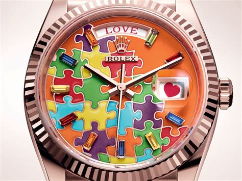 rolex puzzle piece dial|Rolex day date puzzle dial.